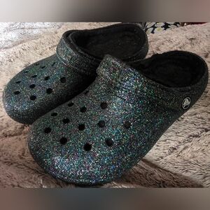 Starry Skies Fuzz Lined Crocs